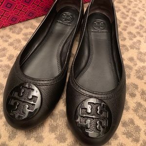 Tory Burch Abby black ballet flats